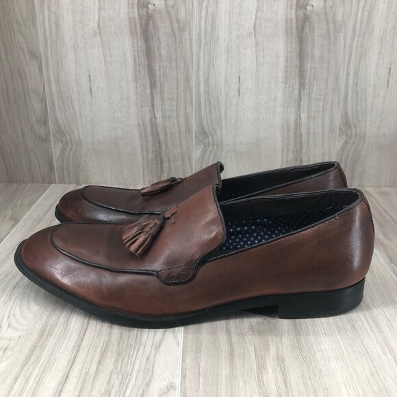 Steve Madden Loafers Mens 9 Emeree Brown Leather Slip On Tassel Shoes main image 10